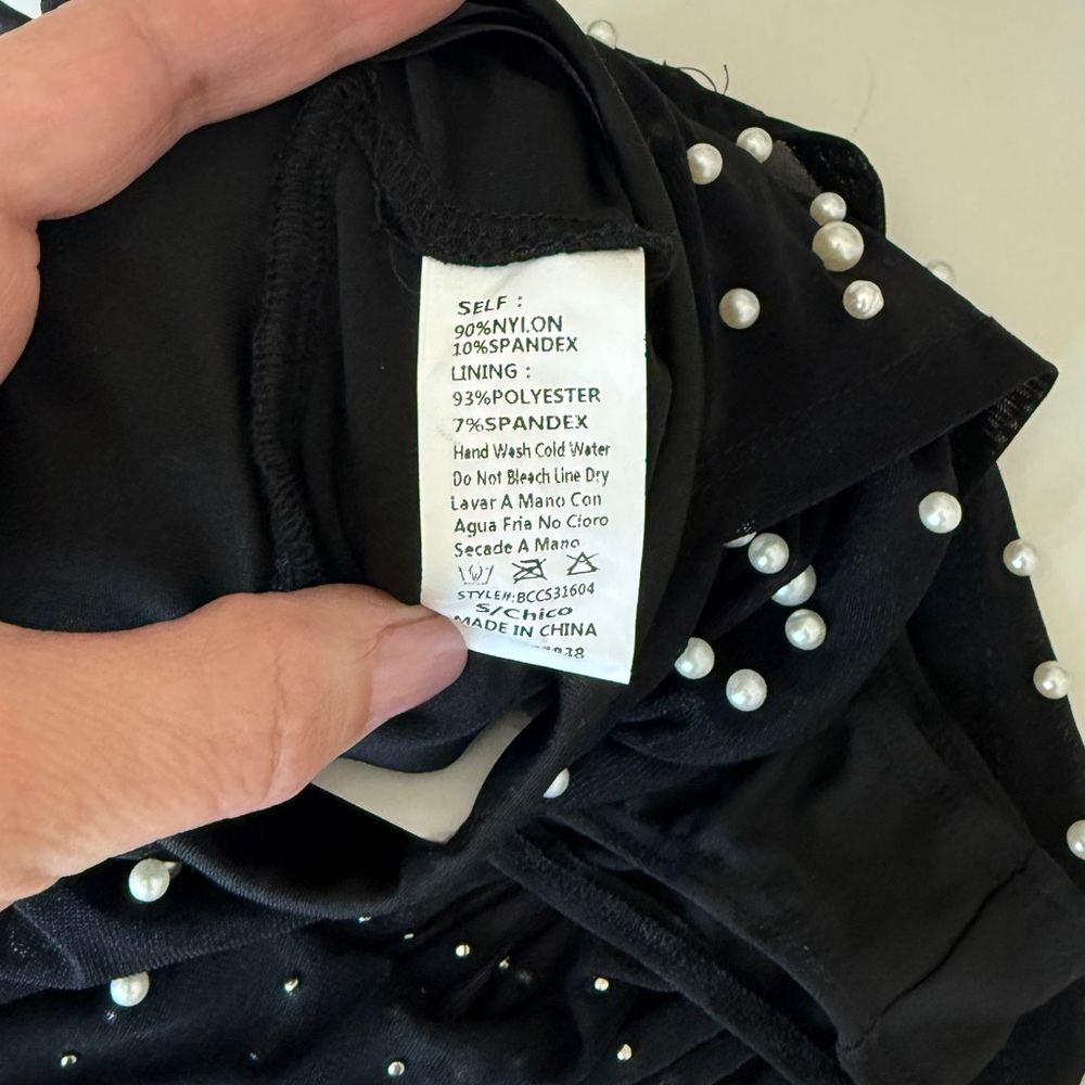 12th Tribe Black and Silver Studded Skirt - Picture 7 of 11